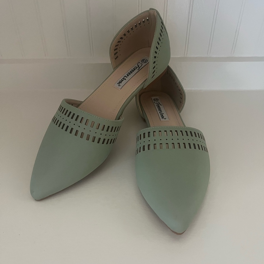 Forever Link Mint Flats - Size 6.5